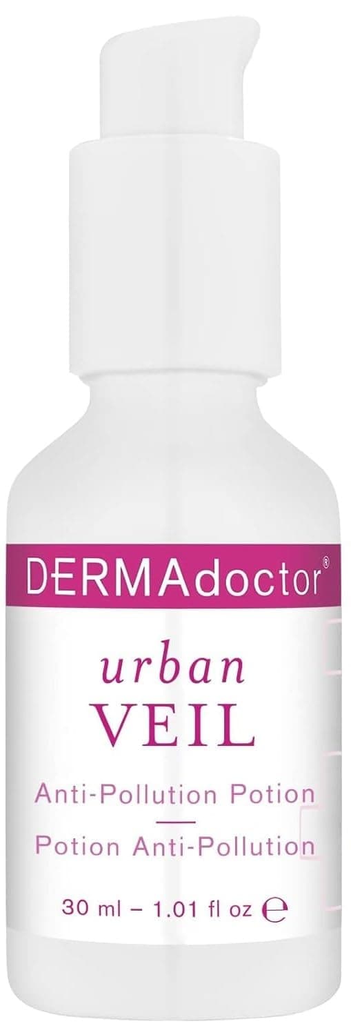 DERMAdoctor Urban Veil Dermatologist Formulated Antioxidant Pollution Prevention Vitamin C Face Serum Face Serum for Anti Aging Hydrating and Skin Barrier Repair 101 fl oz