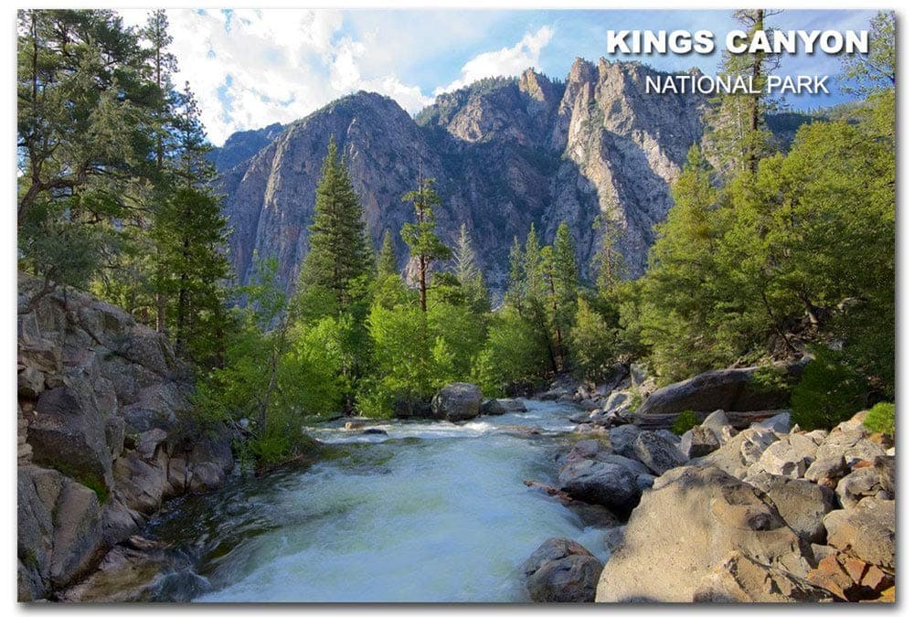 Kings Canyon National Park Nature Refrigerator Magnet Size 25 x 35