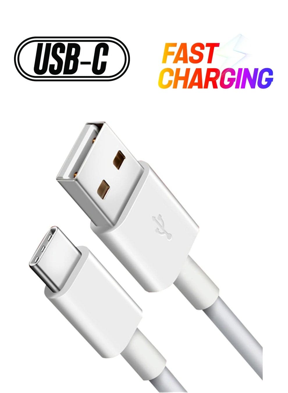 Type-C Data Sync Charging Cable White