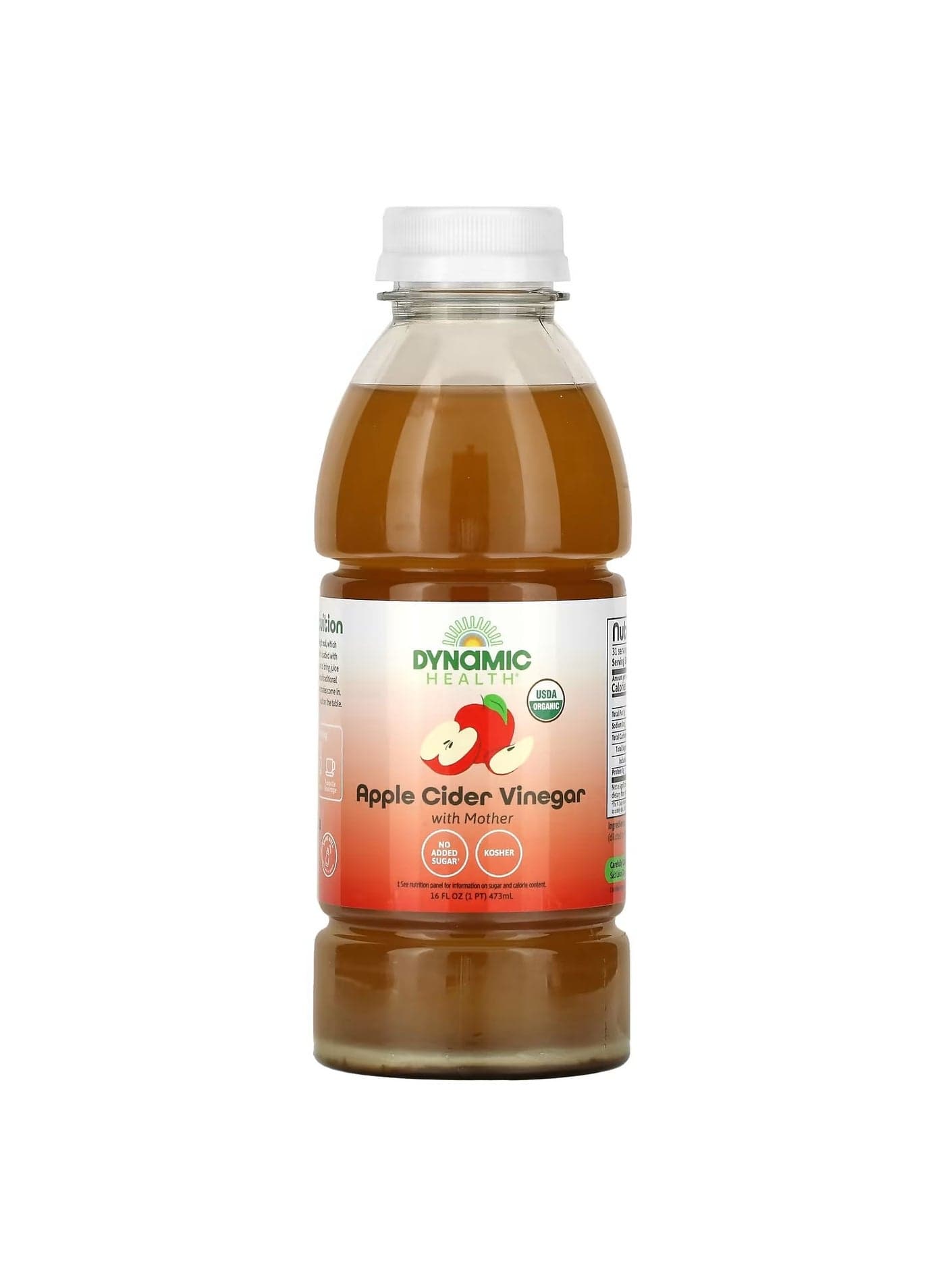 Apple Cider Vinegar with Mother Plastic 16 fl oz 473 ml