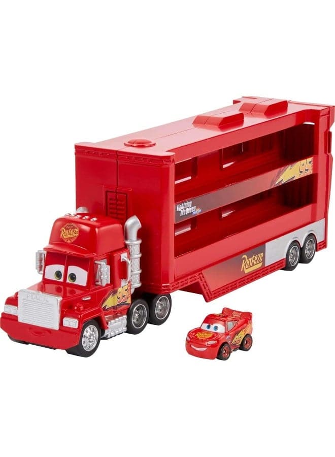 Disney and Pixar Cars Minis Transporter With Vehicle