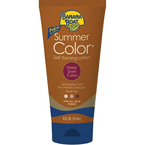 Summer Color Self Tanning Lotion Deep Dark Color 6 Ounces each Value Pack of 4