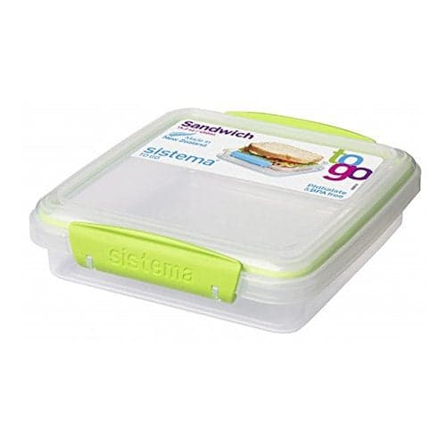 Sistema 450ml Sandwich Box to Go One Box Colors May Vary