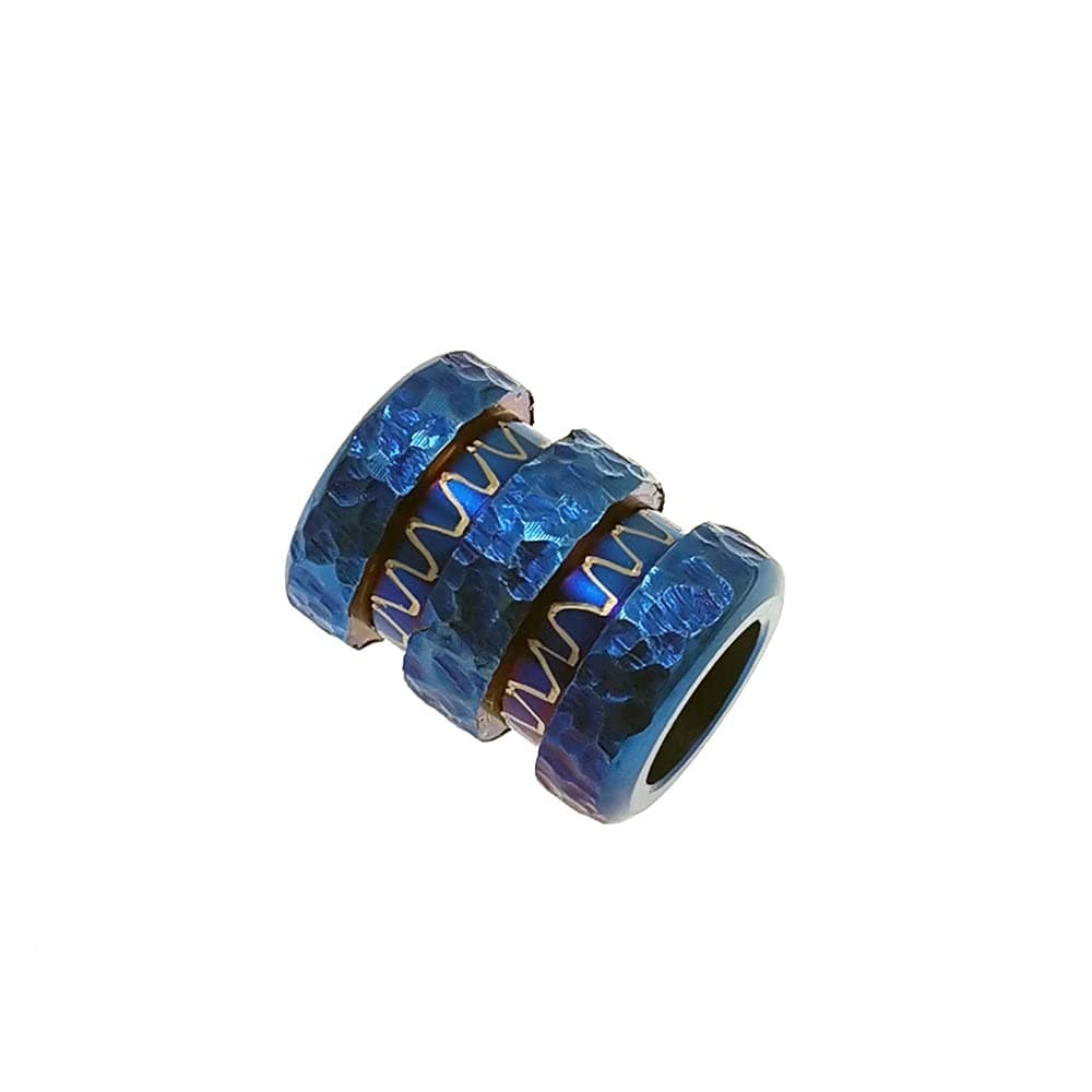 Hand Carving Titanium Paracord BeadEDC Tools Knife Flashlight Lanyard Cord Beads Metal Charms Accessories1pc