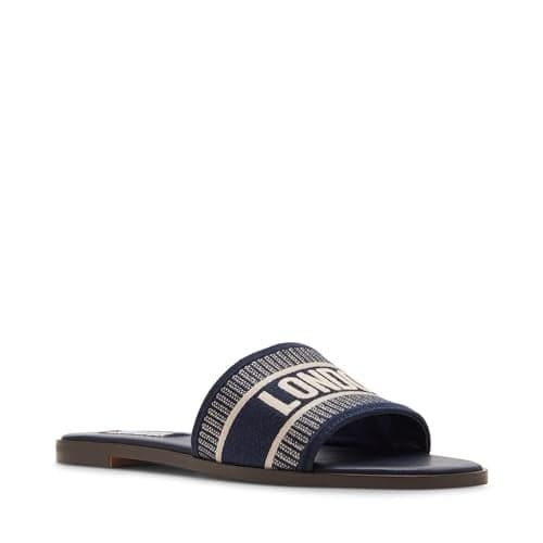 Steve Madden Women's Knox Sandal, Navy, 7.5