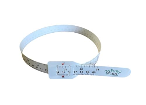 (Pack of 5) AnthroFlex Infant Head Circumference Tape Measure for Pediatrics, Baby, Babies - Plastic, Reusable, Non-Stretchable with End Insert - for OFC Occipital Frontal Circumference Measurement