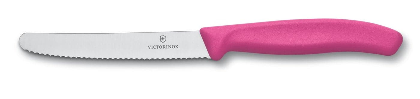 Victorinox Swiss Classic 412Inch Utility with Round Tip Pink Handle