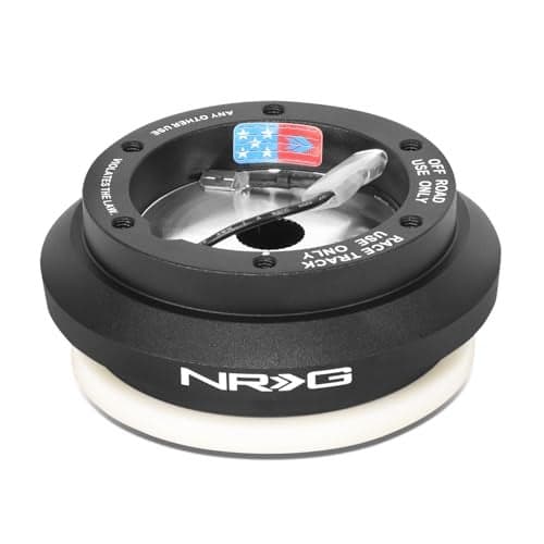 NRG Innovations NRG-SRK-110H Racing Style, Steering Wheel Quick Release Short Hub Adapter, 6 X 70mm Bolt Pattern, Black Body