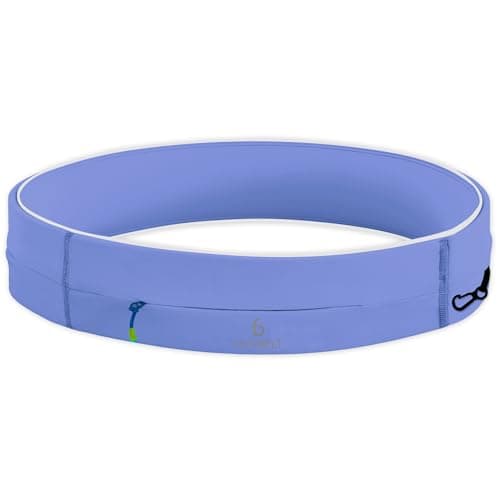 FlipBelt Zipper Running Belt Waist Pack for Fitness and Running Fanny Pack for Women Men Phone Keys Money US Company Periwinkle Small