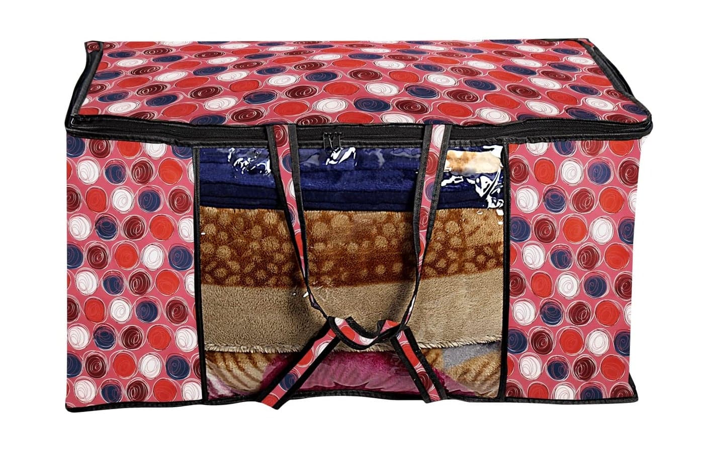 The Furnishing Tree Waterproof Blanket BagStorage BagQuilt Bag Large Size Set of 1 Abstract Pattern Pink