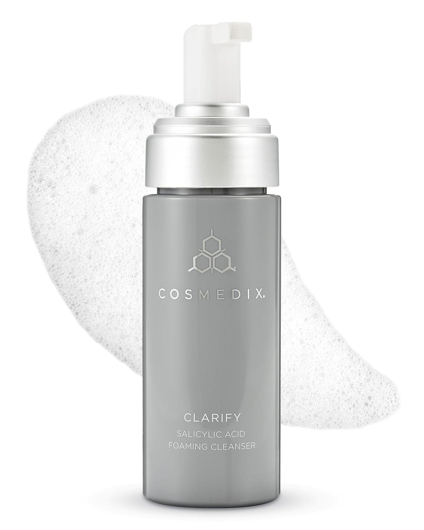 COSMEDIX Clarify Salicylic Acid Foaming Face Wash for Women Men Exfoliating Facial Cleanser for Sensitive BlemishProne Skin Gentle Facewash with Aloe Vera for Glowing Skin Gluten Free