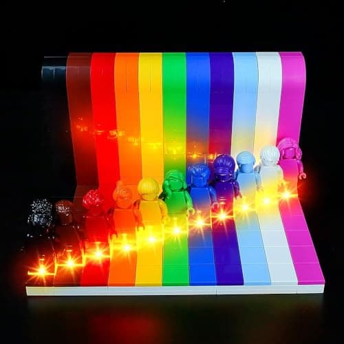 Kyglaring LED Light Kit Compatible with Lego Everyone is Awesome 40516 Building Blocks Lighting Accessories for 40516 Model Set Lights Only Classic Version