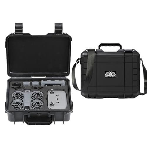 FSIDIWT Neo 2 Hard Case, Waterproof Travel Carrying Case Storage Shoulder Bag for DJI Neo 2 Fly More Combo, RC-N3 Remote Controller and Accessories