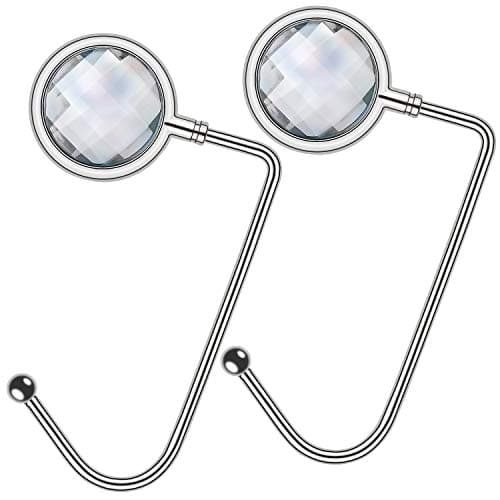 Thyores 2 Pack Metal Purse Hanger, Bag Hanger, Handbag Storage Decor Table Hook for Women