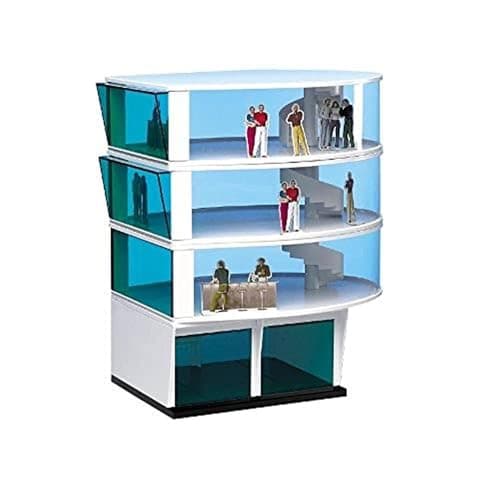 Carrera 21102 Press Tower Building Realistic Scenery Accessory for Slot Car Race Track Sets White