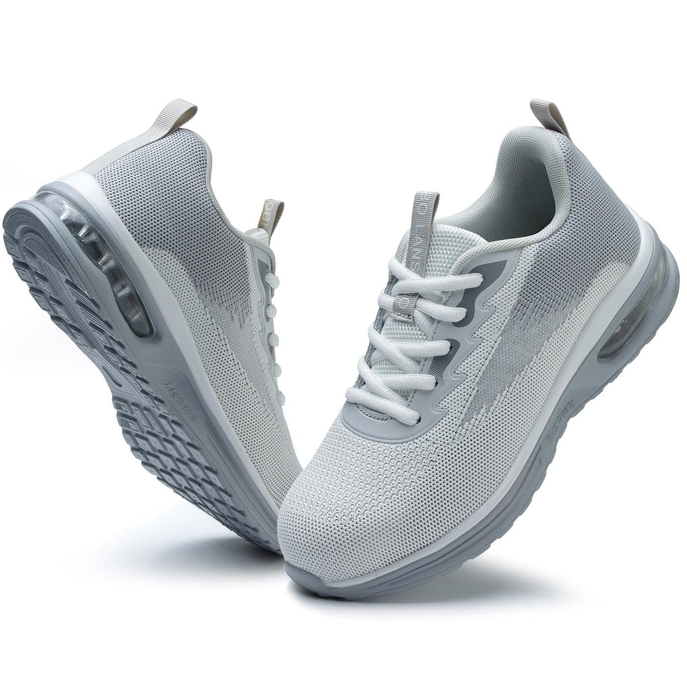LANSNBO Steel Toe Shoes for Women Lightweight Breathable Safety Work Sneakers Non Slip Puncture Proof Utility Slip On Footwear for Industrial ConstructionHui Bai 40