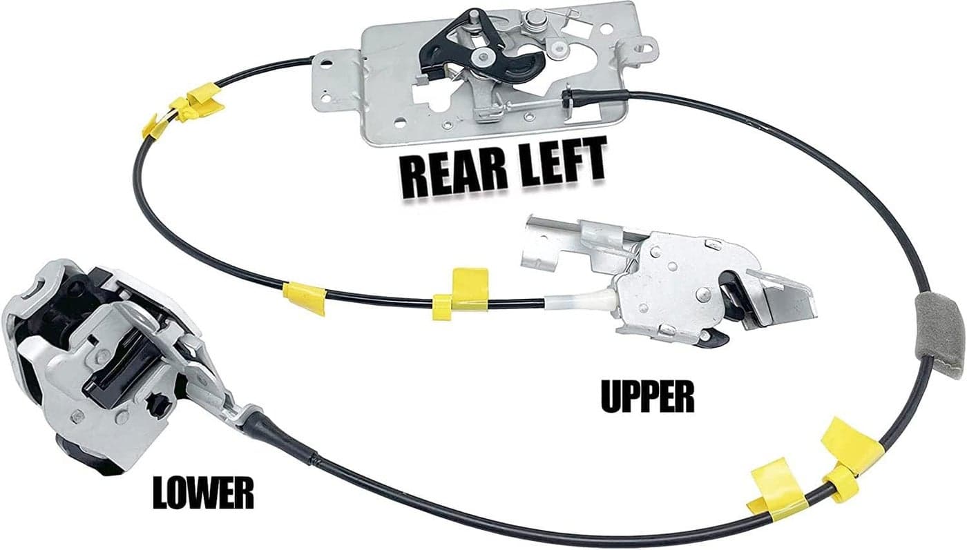 Forwinparts Rear LH Driver Side Door Latch & Cable for 2004-2008 Ford F-150 Extended Cab Pickup