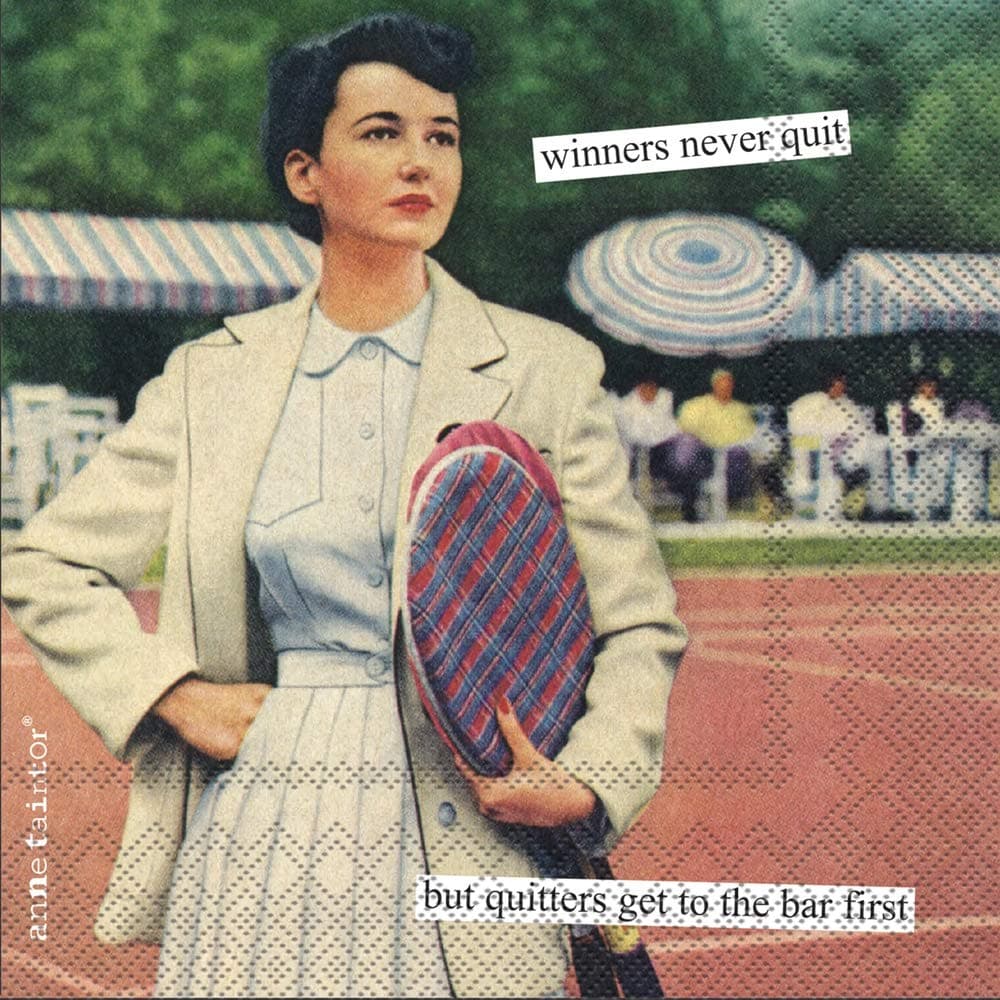 Boston International IHR Anne Taintor 20 Count Cocktail Beverage Paper Napkins 5 x 5Inches Winners C024100