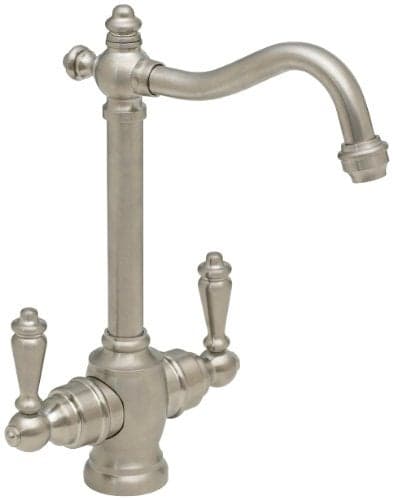 Westbrass D205-07 Victorian Traditional Two Handle Instant Hot/Cold Water Dispenser Faucet, Satin Nickel