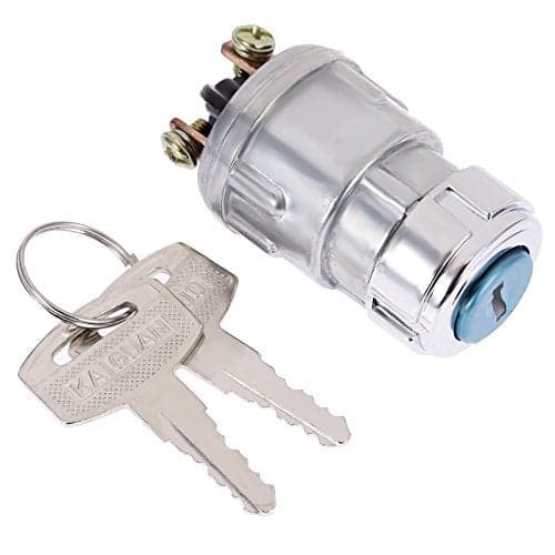 Hoypeyfiy Ignition Switch with 3 Post Connection Replacement for TOMBERLIN Crossfire 150 150R 150CC GO Kart CART Dual Key Switch