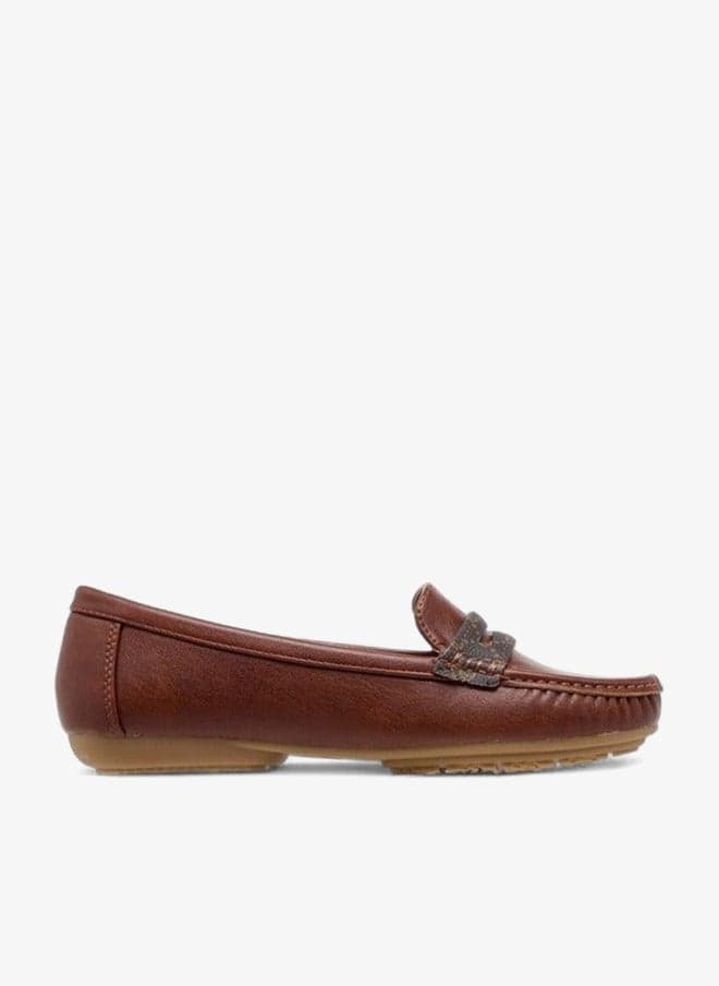 Monogram Print Slip-On Moccasins — 39 EU
