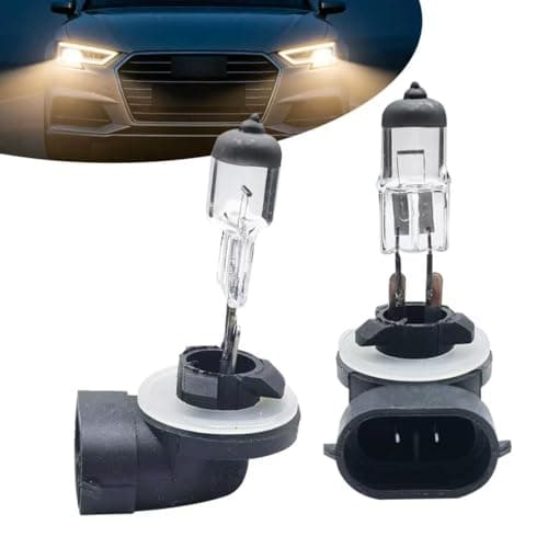 gunhunt 2 PCS Car 88127W Halogen Bulb 12V Quartz Lamp Ultrabright Beam LowHigh Beam Fog Light Replacement Allinone Plug and Play Bulb Universal Lighting for Car Warm White Light