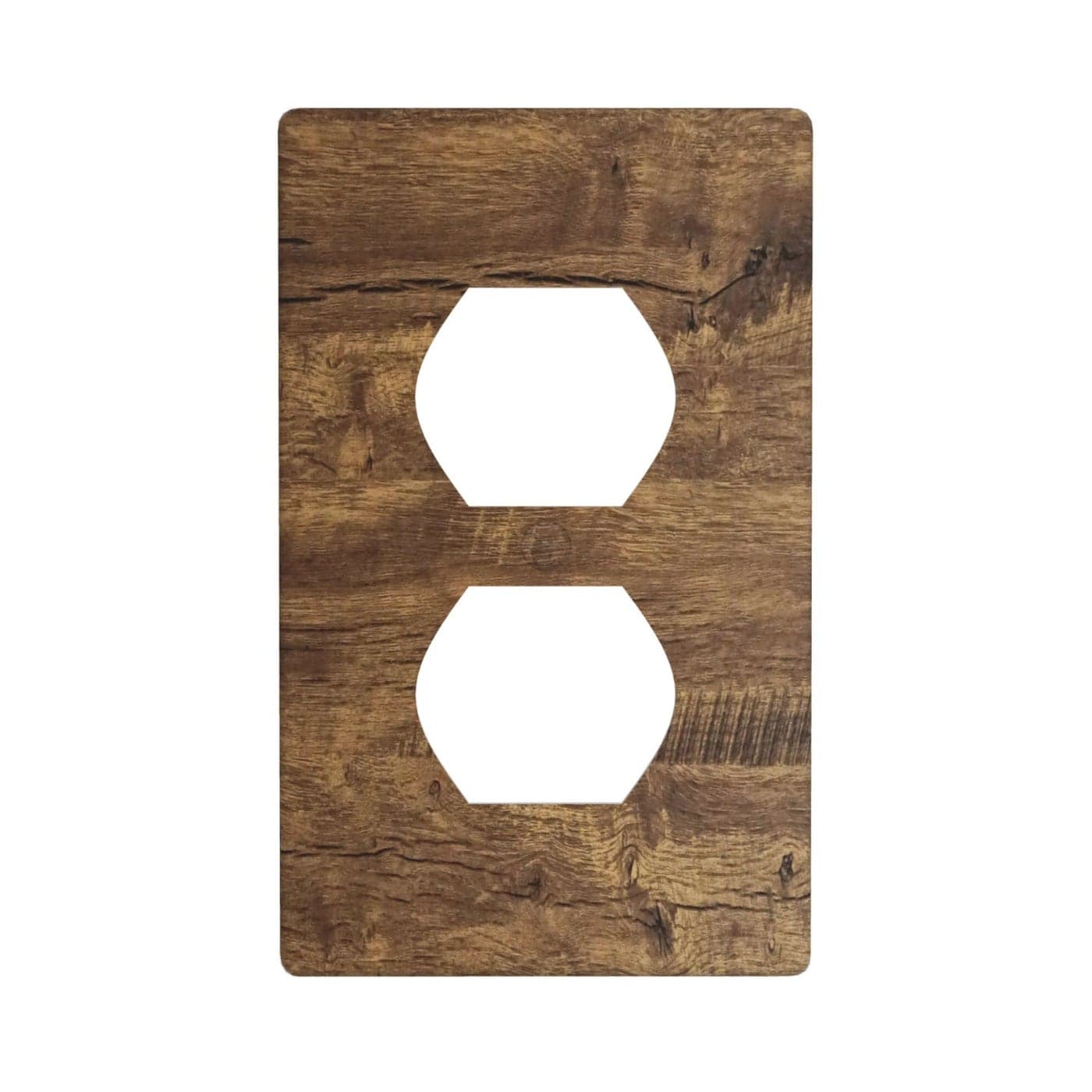 Rustic Wood Print Outlet Covers Wall Plate Single Duplex Receptacle Cover Electrical Outlet Plate Brown Farmhouse Decorative Switch Plate450 x 276 Inch