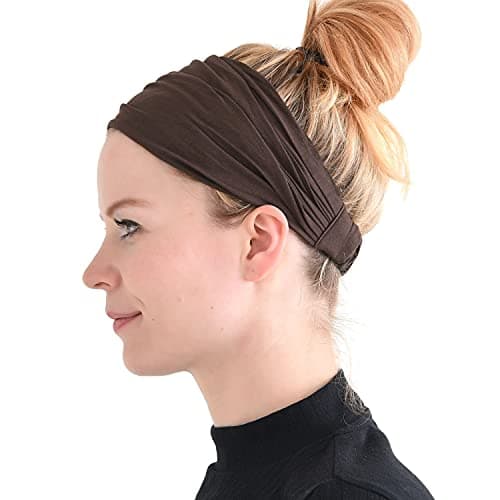 PAROPKAR Multi Sports Japanese Style Bandana – Comfortable Lightweight Head Bands with Elastic Ideal Cricket Football Tennis Running Gym Yoga Workout for Men and Women (Brown)