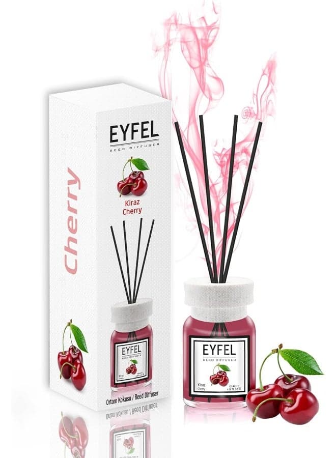 EYFEL Reed Diffusers for Home – Cherry Reed Diffuser Set 4.00 fl oz Oil Diffuser Sticks