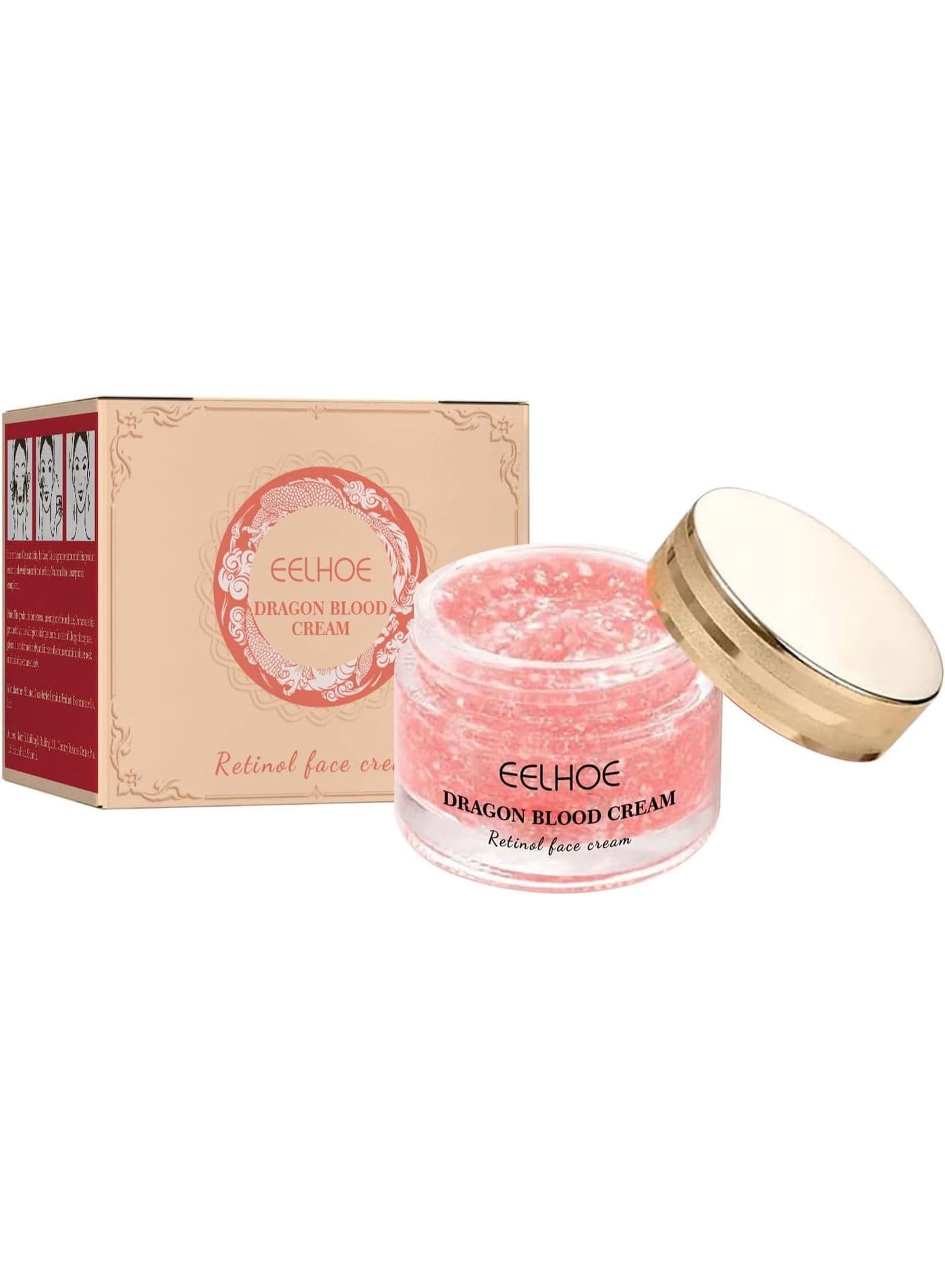 Dragon Blood Retinol Face Cream by EELHOE – Brightening & Wrinkle Repair Moisturizer