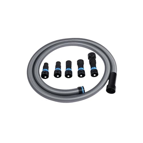 Cen-Tec Systems 94698 Quick Click 10 Ft. Hose for Home and Shop Vacuums with Expanded Multi-Brand Power Tool Adapter Set for Dust Collection