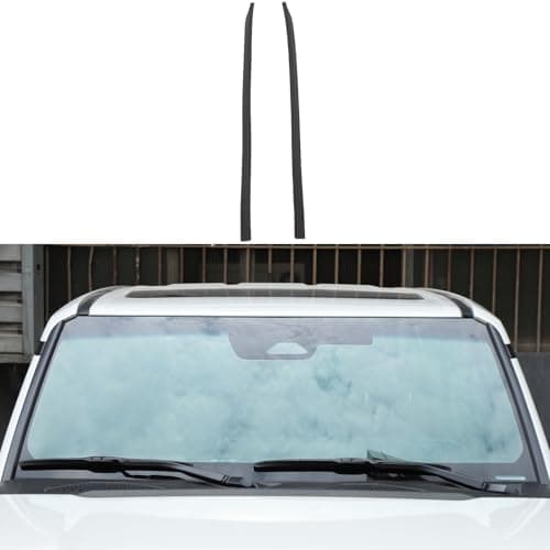Heutamo Front Windshield Glass Sealing Tape Compatible with Toyota Land Cruiser Prado LC250 2024 2025 2026 A Pillar Weather Stripping Trim Dust-Proof Noise Reduction Rubber Strip, 2Pcs