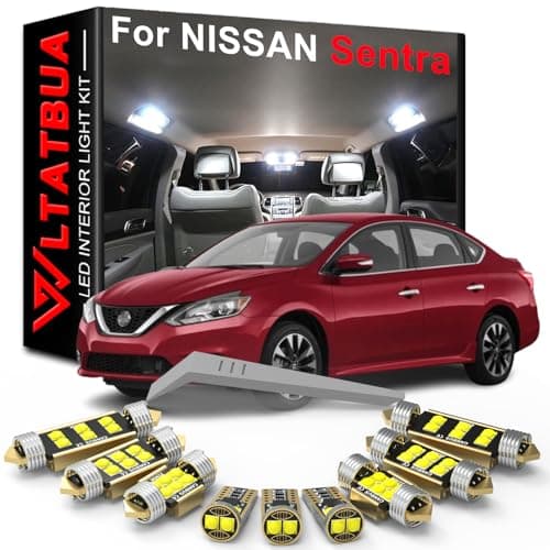 WLTATBUA LED Interior Light Kit Package Replacement for NISSAN Sentra 2007 2008 2009 2010 2011 2012 2013 2014 2015 2016 2017 2018 2019