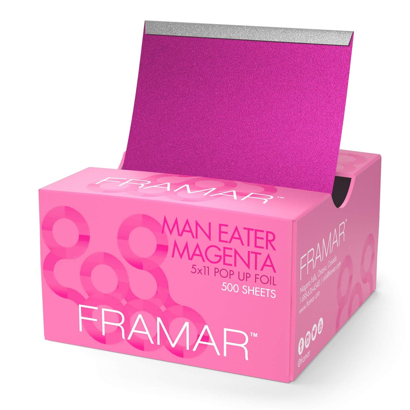 Framar Magenta Hair Foils For Highlighting Pop Up Hair Foil Highlight Foils For Hair Aluminum Foil Sheets Salon Foils For Hair Stylist Hair Dye Supplies Non Slip 500 Pop Up Foil Sheets