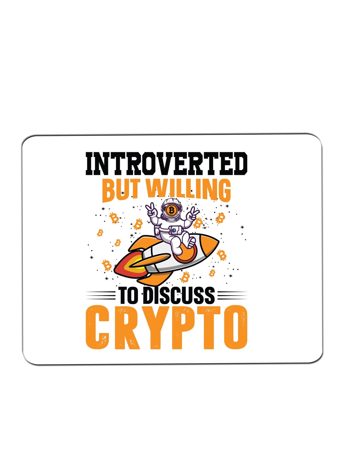 Bitcoin Mouse pad for Crypto Currency Bitcoin lovers and Bitcoin traders (Design 9)