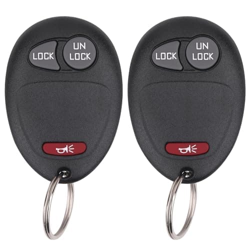 Vurkcy Key Fob Keyless Entry Remote Compatible with Chevy Colorado Venture, GMC Canyon, Pontiac Montana, Isuzu i-280 i-290 i-350 i-370, Hummer H3 H3T, Replacement for L2C0007T, 3 Button (Pack of 2)