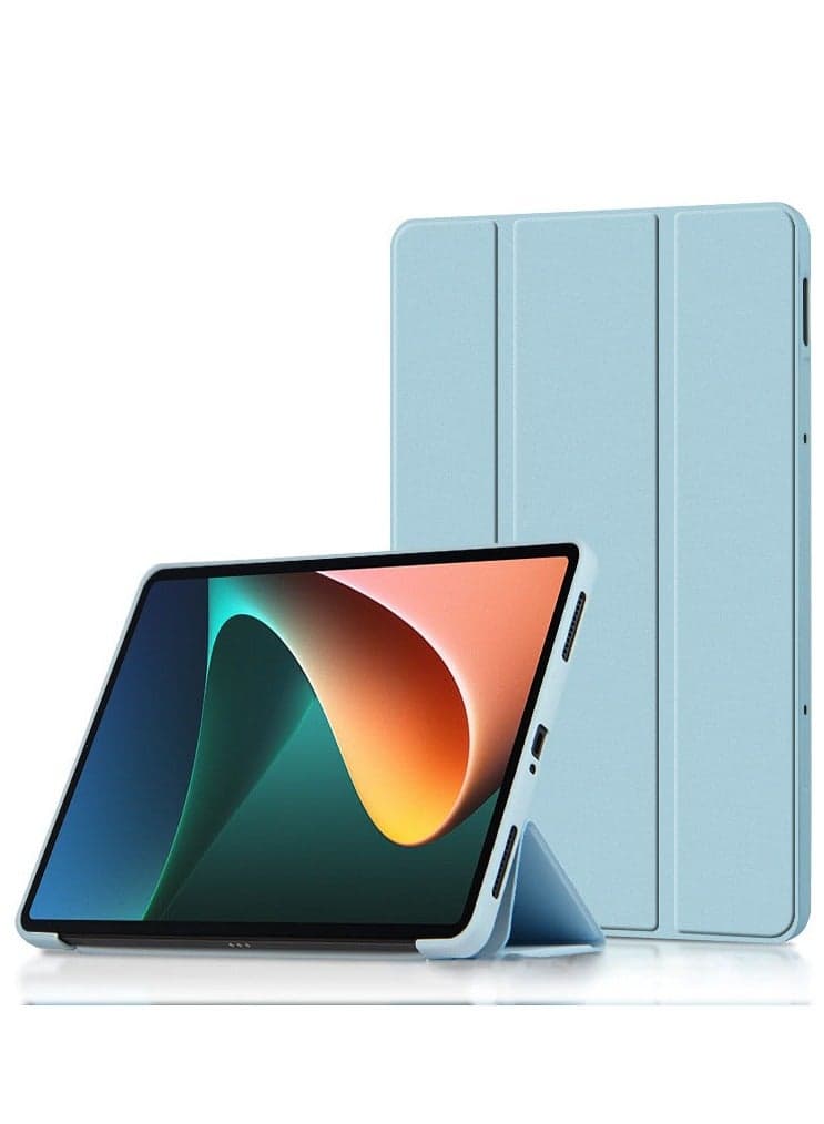 Vivo pad SE 12.3-inch 2025 Auto Wake/Sleep with Touch ID Support, Slim Tri-Fold Stand Case with Soft TPU Back