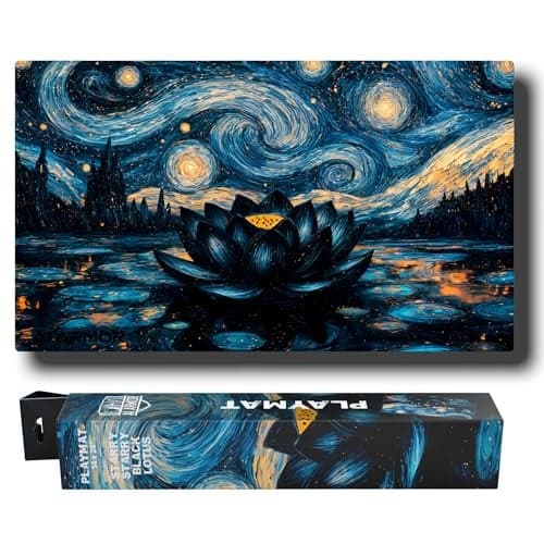 Realm Guard 14x24 TCGMTG Playmat Starry Starry Black Lotus