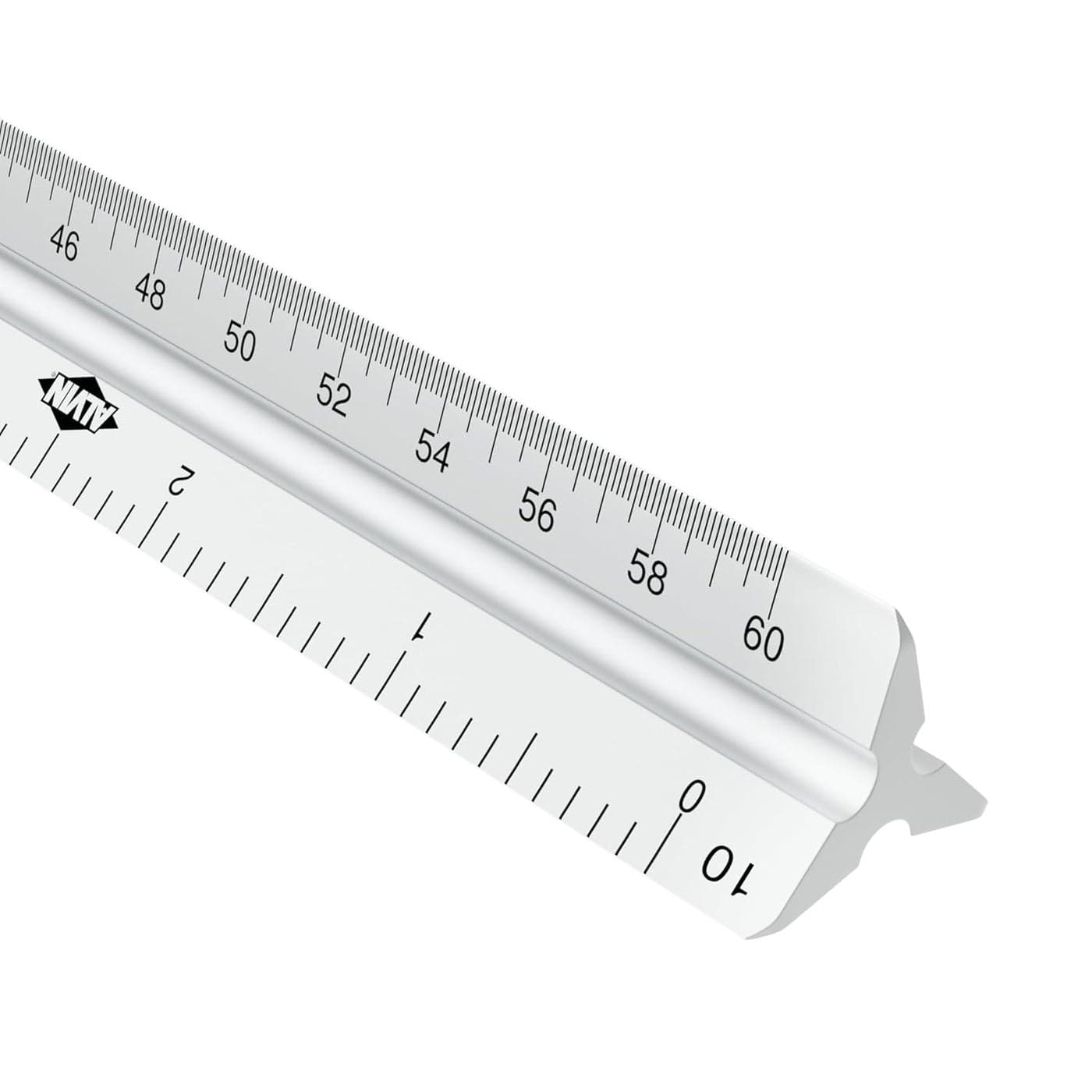ALVIN Aluminum Engineer Triangular Scale 12 Model 2200M2 Ruler for Drafting and Drawing Great for Students and Professionals Highly Durable Anodized Aluminum 12 Inches