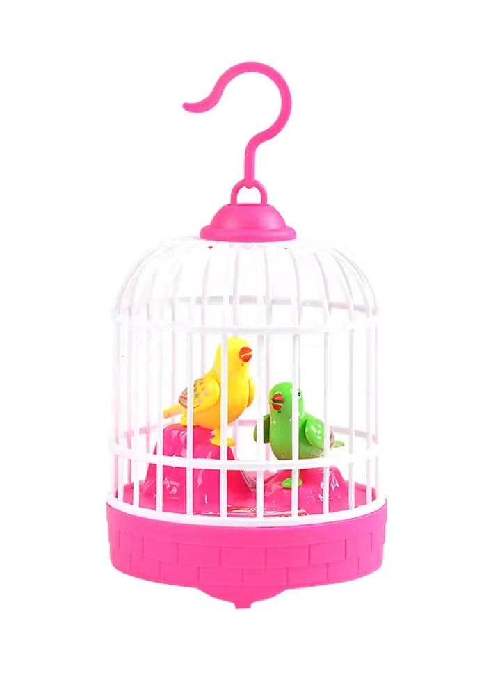 Electronic Bird Toy Singing Moving Chirping In Cage