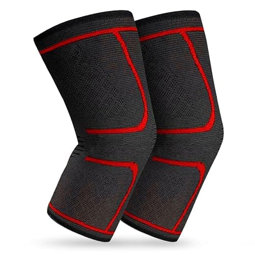 Lifelong Athletics Knee Compression Sleeve Support for Men & Women – Knee Brace for Pain Relief, Arthritis, Running, Gym, Weightlifting, Sports, Injury Recovery, and Joint Support (Size-XL) (1Pair)