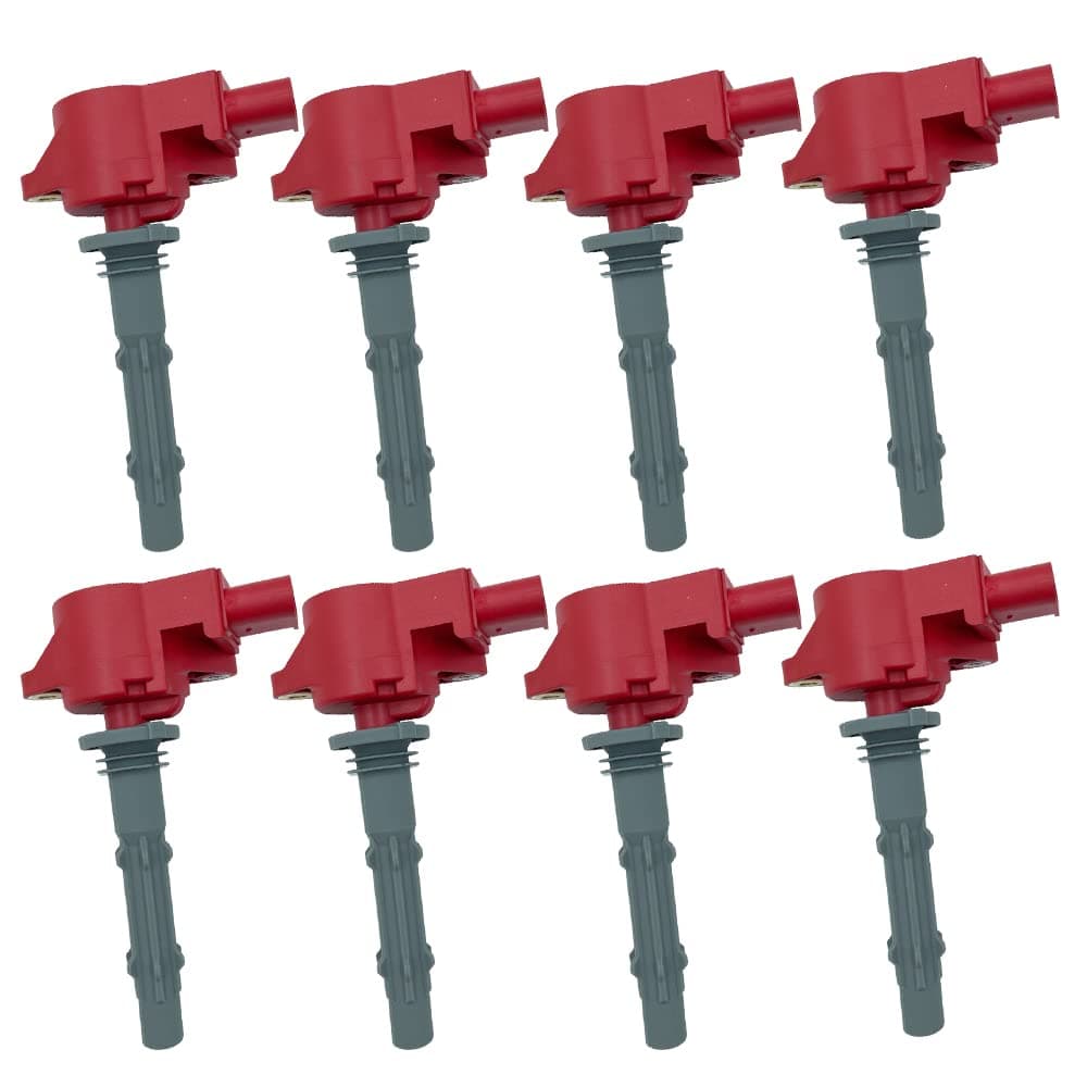 8PCS ARKAUTO HIGH ENERGY RED TOP IGNITION COIL UF535 A2729060060 A0001502780 FOR MERCEDES BENZ CL550 CLK550 CLS550 CLS550 E550 GL450 G550 GL450 GL550 ML550 S550 SL550 46 55 V8 M273 W211 W212 W221