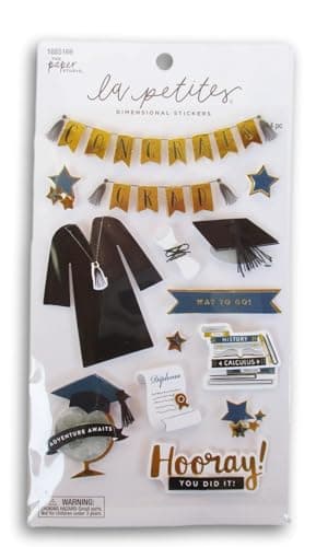 Stickabilities Graduation 3D Dimensional Stickers for Crafts Cardmaking Scrapbooks More 14 Pc 1885169