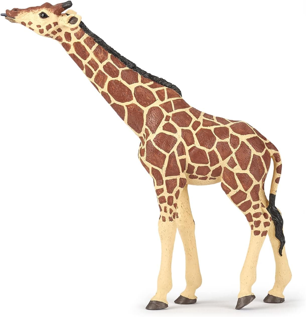 Papo HandPainted Figurine Wild Animal Kingdom Head Raised Giraffe 50236 Collectible for Children Suitable for Boys and Girls from 3 Years Old