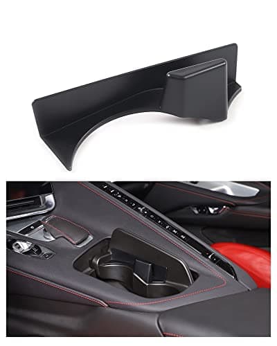 Center Console Phone Holder Expand Your Storage with a Cup Holder Lid Bracket for Corvette C8 Stingray 2020-2025 Z06 Z51- Ideal for Phone and Glasses (Cup Holder)
