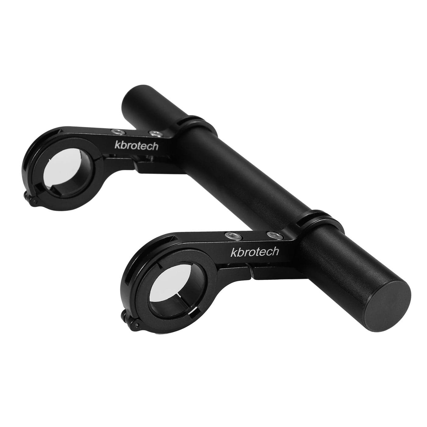 Kbrotech Bike Handlebar Extender Double Handlebar Extension Carbon Fiber Mount Holder with Aluminum Alloy Bracket Space Saver (Alloy Dblack)