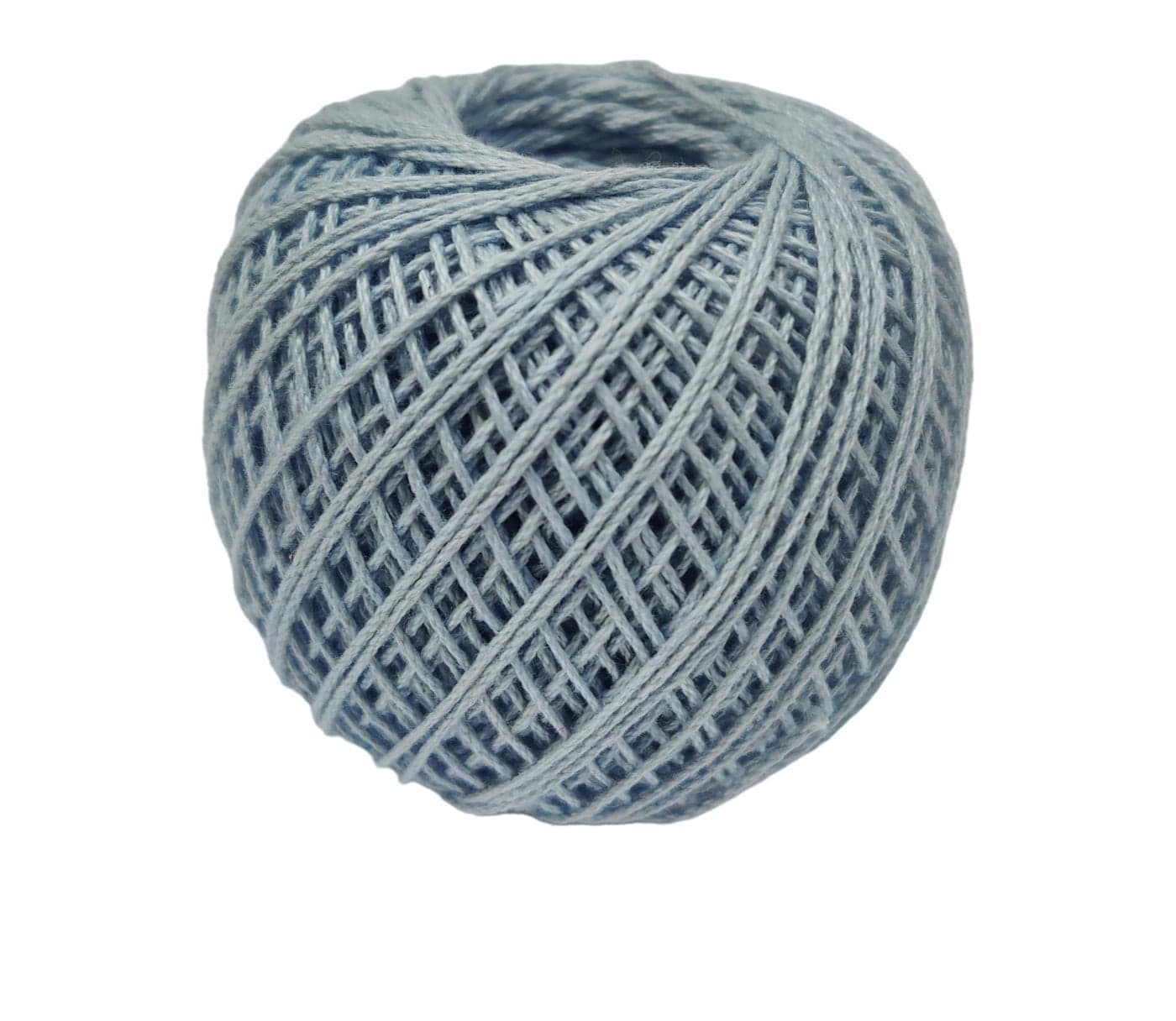 Prapti Handicrafts 3ply sea Blue Mercerised Fast Colour Cotton Crochet Knitting Thread Yarn for DIY Craft Pack of 1 Ball (50gm)