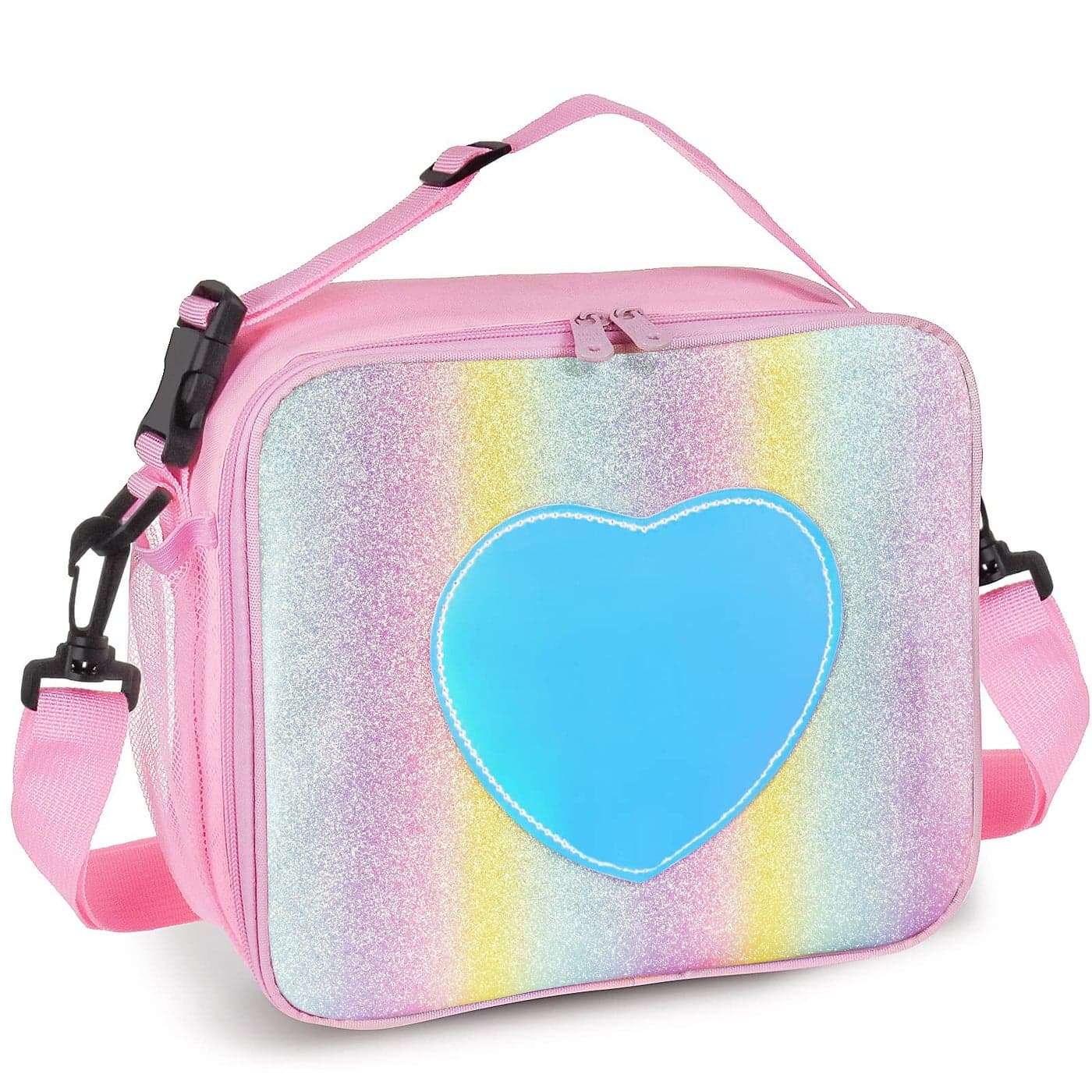 IWTTWY Lunch Bag Insulated Lunch Box for Girls Rainbow Tote Bag Leakproof Thermal Reusable Cooler Picnic Bag for Women School Office Outdoor