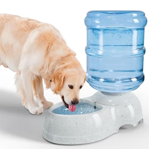 Kenond Water Dispenser Station for Large Dogs,3 Gallon/11L Gravity Automatic Feeder, Dog Water Bowl Dispenser,Large Size Dog Drinking Fountain