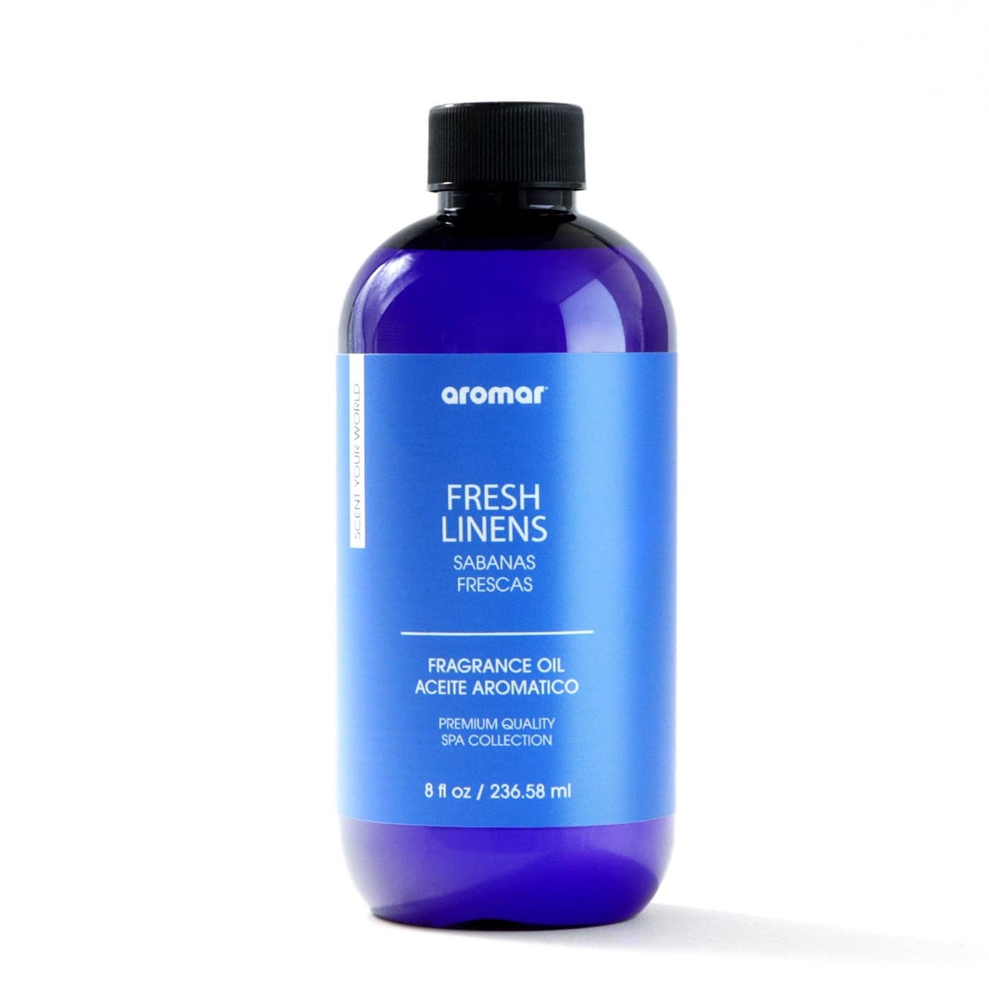 AROMAR Premium Fragrance Oil, Long-Lasting, Reinvigorating Uplifting Aroma for Aromatherapy, Relaxation & Household Uses. Fresh Linen 8oz